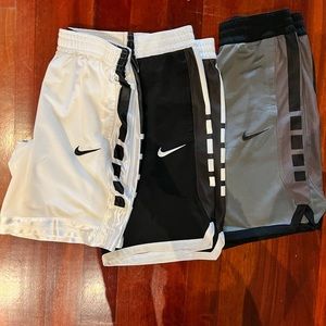 Nike dri fit elite basketball shorts 3 pair